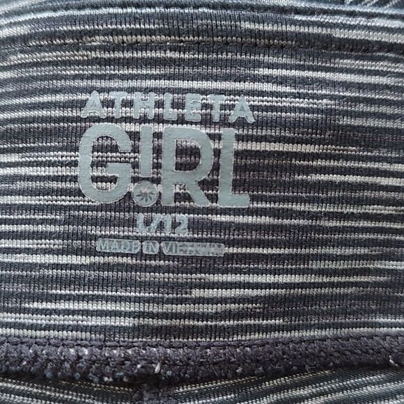 ATHLETA Girl Leggings Capri Gray Size L/12 - Picture 3 of 5